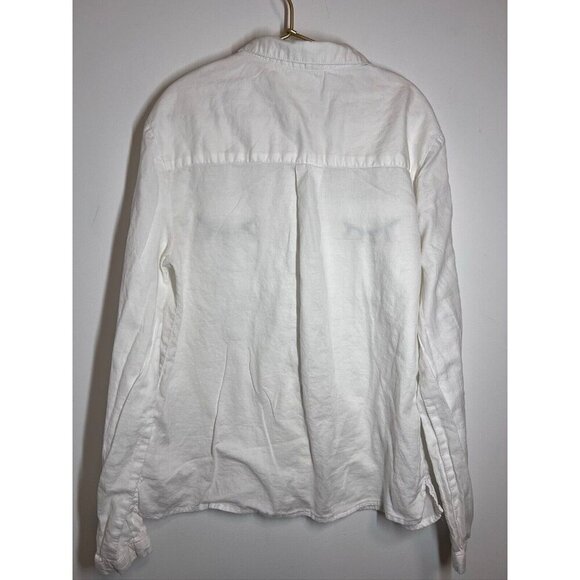 Zara Girls White Long Sleeve Button Down Shirt Eyelashes Size 13/14 - Picture 9 of 10